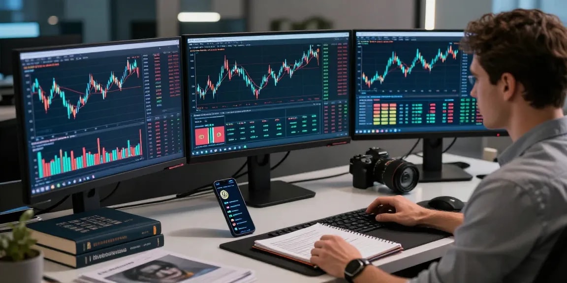 Real-time cryptocurrency trading with 업투익스체인지 in a digital workspace