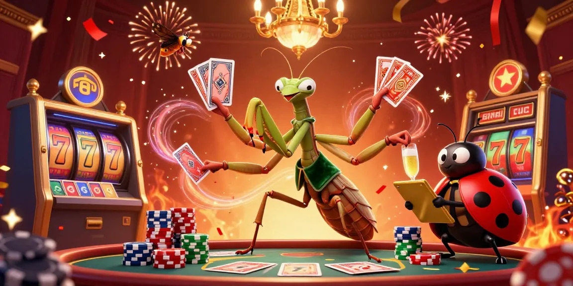 Experience 의정부출장마사지 with exciting card games and vibrant casino elements in this 3D illustration.