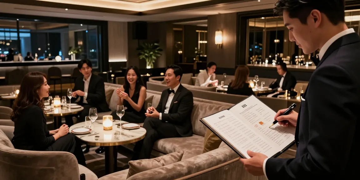 강남 타이밍의 고급스러운 내부와 여유로운 분위기